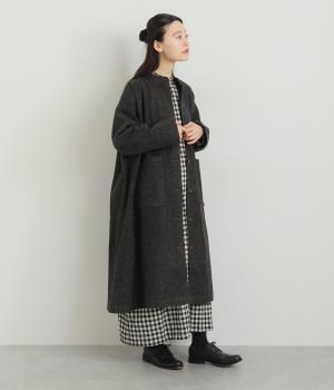 起毛デニムコートジャケット(ブラック-F)