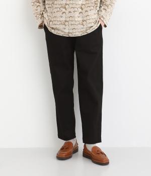 ツイルストレッチテーパードパンツ(ブラック-F)