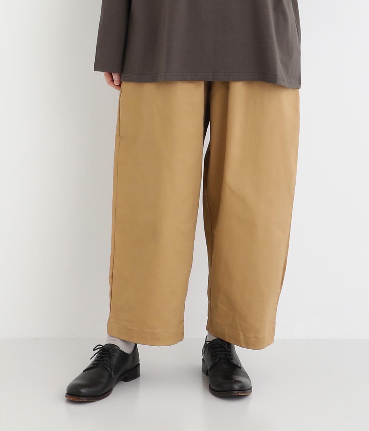 ツイルストレッチサクッとパンツ(ベージュ-F)