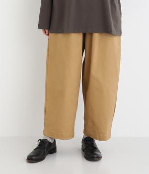 ツイルストレッチサクッとパンツ(ベージュ-F)