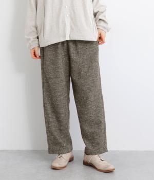 ネップ入りツイルパンツ(ブラウン系-F)