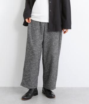 ネップ入りツイルパンツ(ブラック系-F)