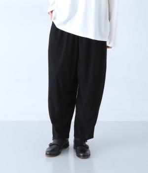 やわらかコール天ラウンドバルーンパンツ(ブラック-F)