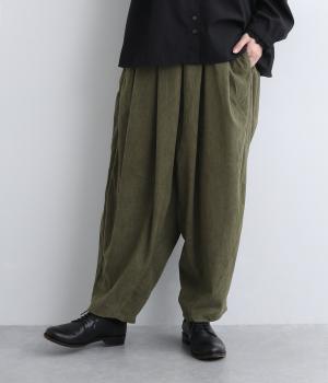 やわらかコール天定番ダボットパンツ(カーキ-F)