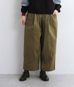 ツイルストレッチバルーンパンツ(カーキ-F)