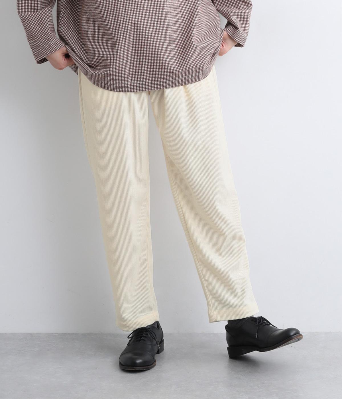 柔らかコール天テーパードパンツ(ナチュラル-F)