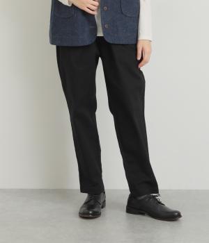 ストレッチツイルテーパードパンツ(ブラック-F)