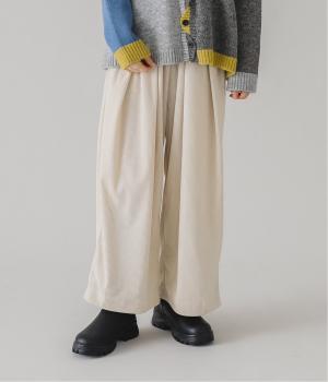 柔らかコール天イージーワイドパンツ(ナチュラル-F)