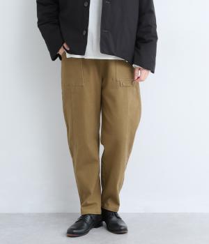 ツイル裏起毛パンツ(ベージュ-F)