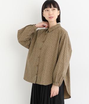 ｒｅｔｏｒｏ ｆｒｏｗｅｒ前後差シャツ(ブラウン-F)