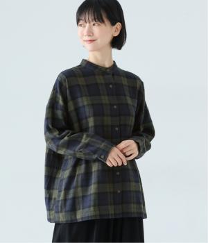 起毛BIGチェックシンプルワイドシャツ(ブラックウォッチ-F)