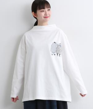 プリントTシャツ家族刺繍(ホワイト-F)