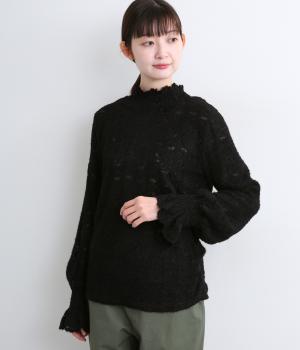 あったかシリーズ起毛レースインナー(ブラック-F)