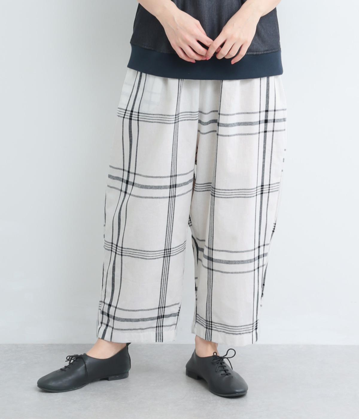 ビッグチェックゆるっとパンツ(ナチュラル-F)