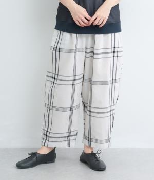 ビッグチェックゆるっとパンツ(ナチュラル-F)