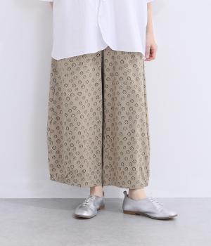 変形ドット　前ポケットパンツ