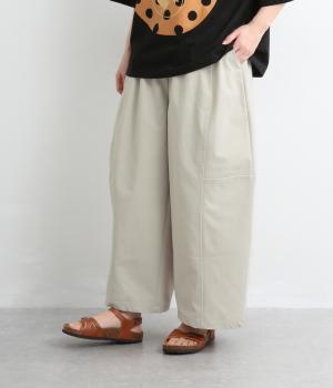 丸シルエットパンツ(ホワイト-F)