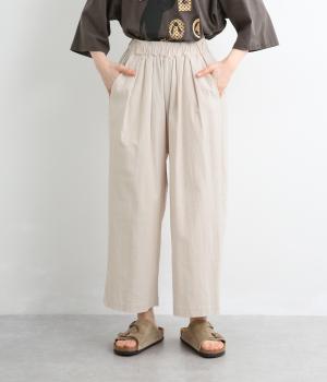 定番ボトム　丸みパンツ(ホワイト-F)
