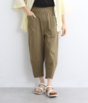 コットンポケット付きパンツ(カーキ-F)