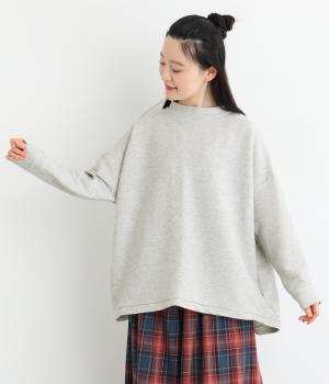 デニム調カットソー　ビッグプルオーバー(グレー-F)