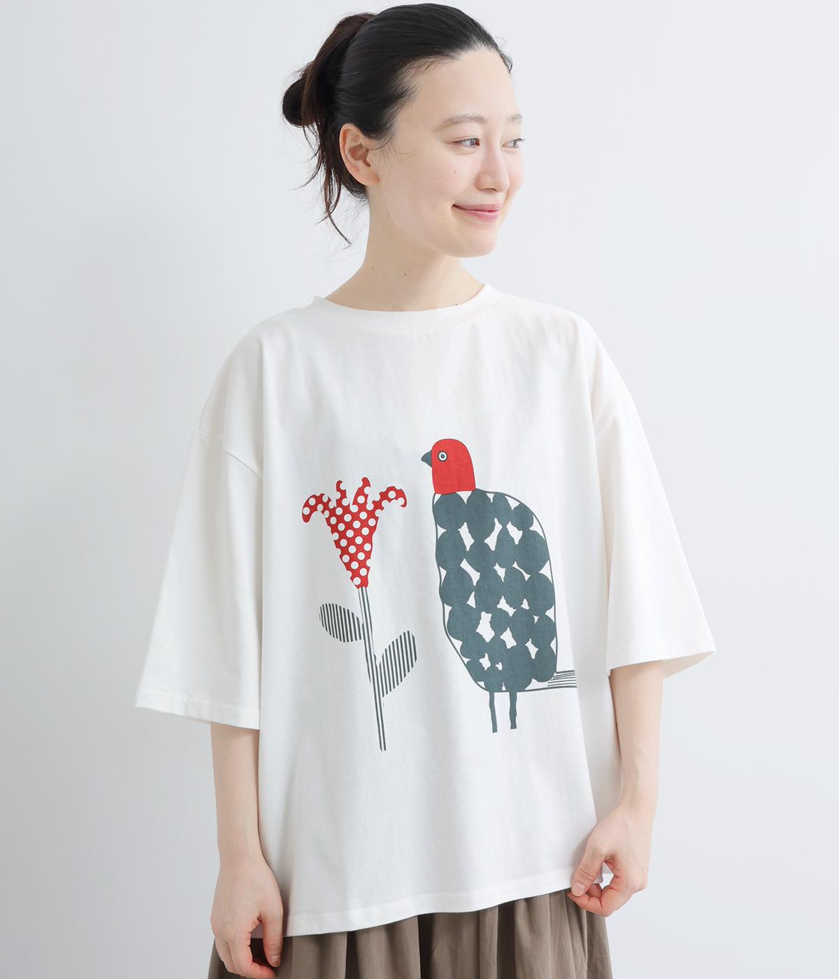 花と鳥 プリントTシャツ｜COLORK（カラック）の商品詳細