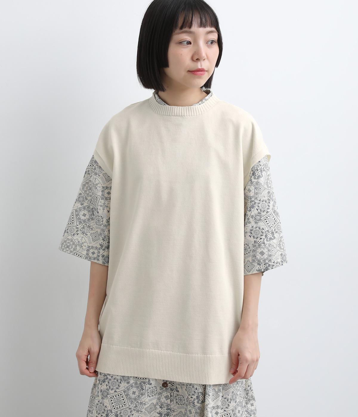 ニット　オーバーベスト(ナチュラル-F)