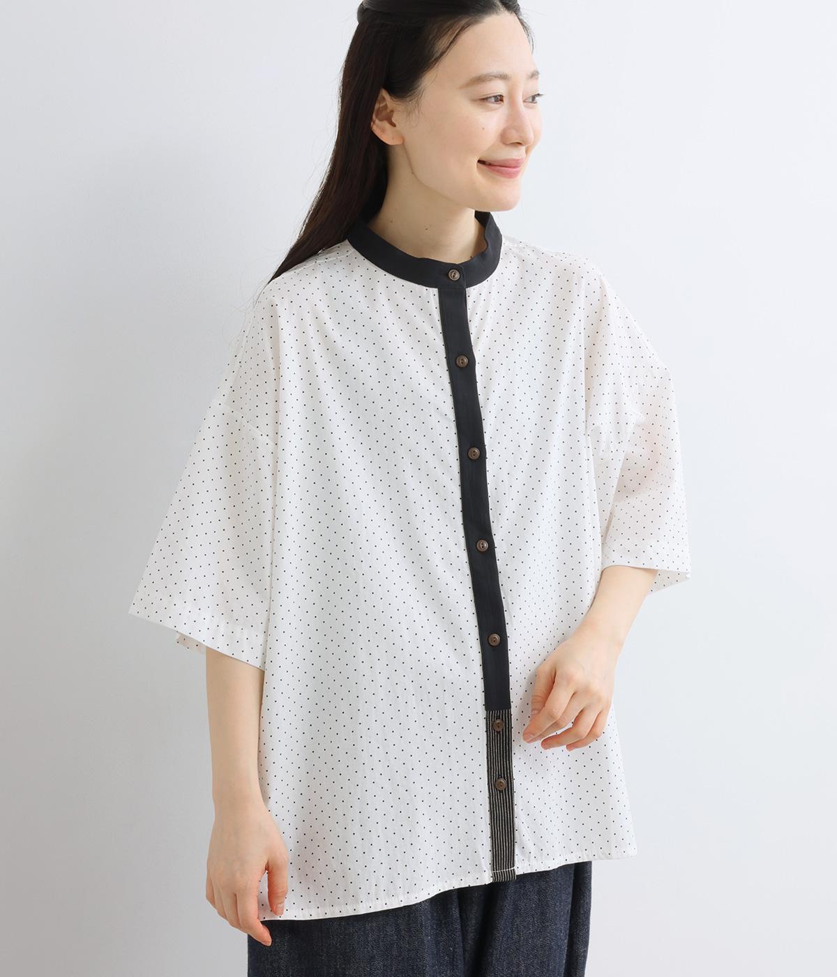 アンティークドット前立て配色シャツ｜COLORK（カラック）の商品詳細