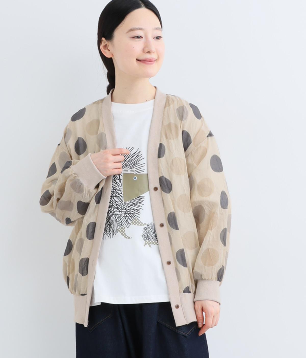 BIGシアーDOT Vネックカーディガン｜COLORK（カラック）の商品詳細