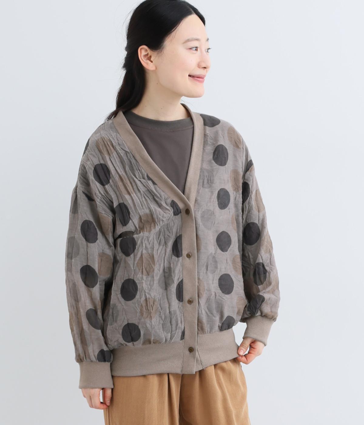 BIGシアーDOT Vネックカーディガン｜COLORK（カラック）の商品詳細