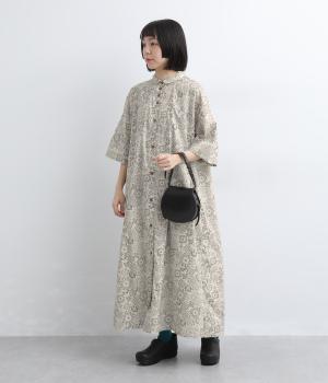 プチラウンドカラーワイドワンピース