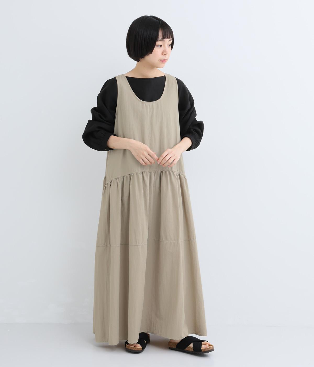 ビックジャンパースカート(ナチュラル-F)