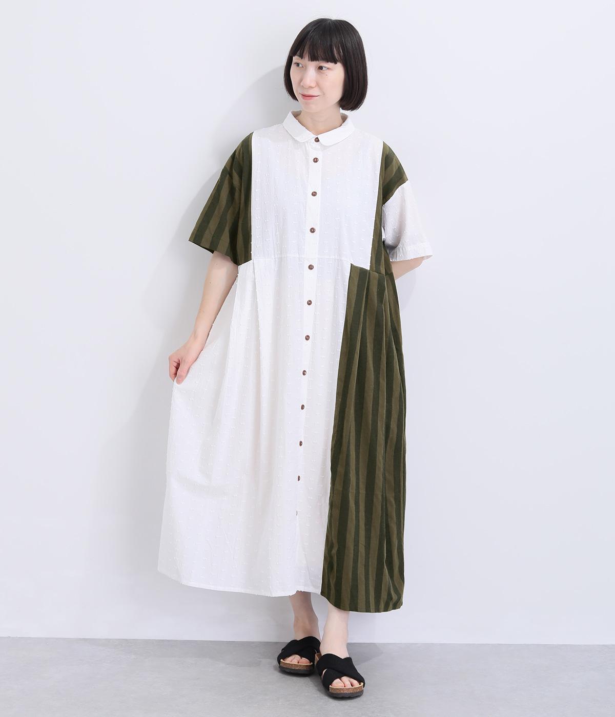 コットンレギュラー切替ワンピース｜COLORK（カラック）の商品詳細