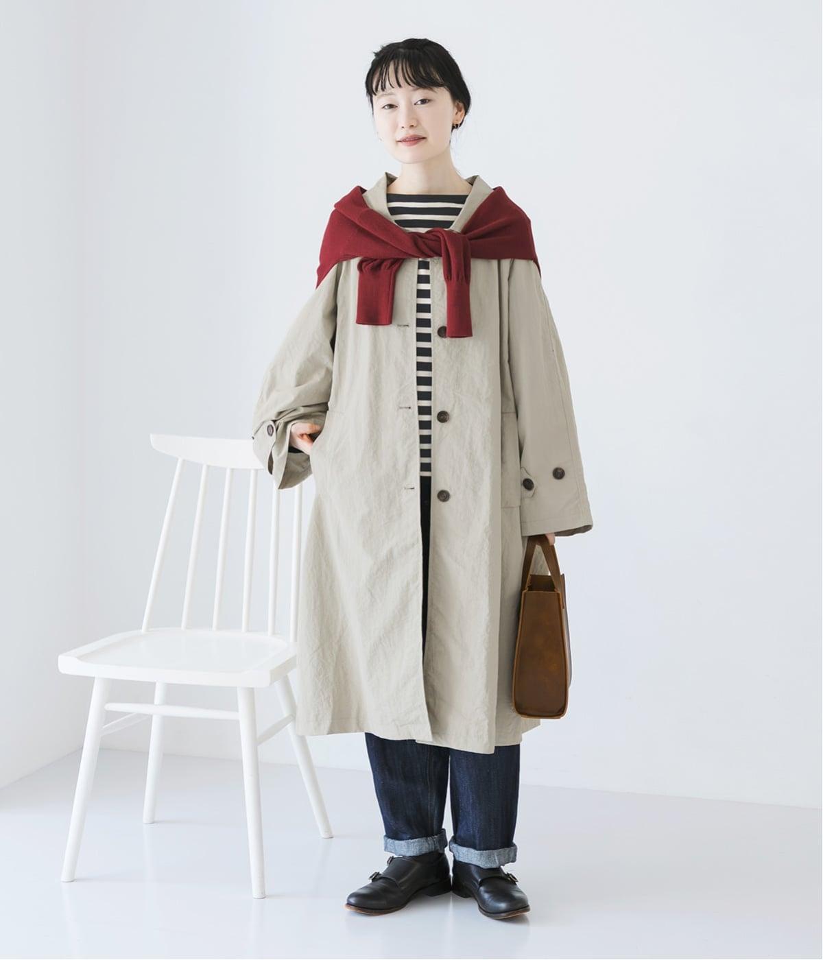 山内 コットンロングジャケット ナイロンナチュラルロングジャケット｜COLORK（カラック）の商品詳細