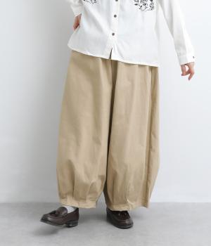 定番ボトム秋冬シリーズ　バルーンパンツ（ベージュ・F）