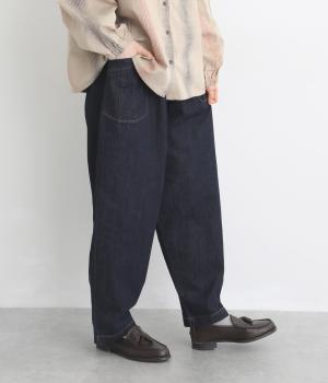 やわらかデニム　前ポケットパンツ（ワンウォッシュ・F）