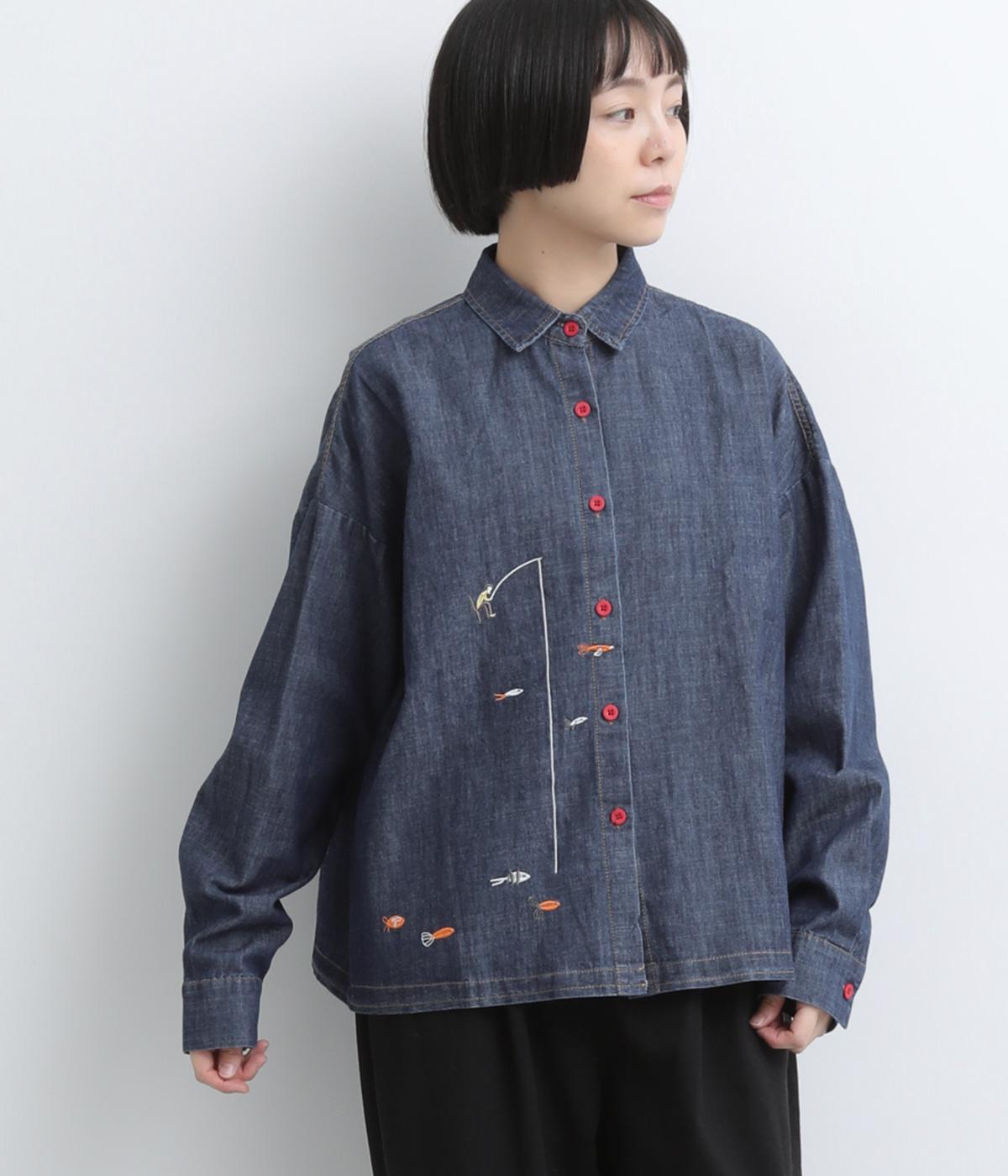 刺繍入りデニムシャツ｜COLORK（カラック）の商品詳細