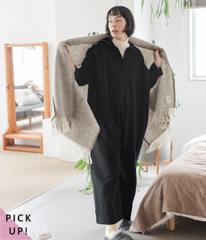 鹿の子ポンチ オールインワン(ブラック-ONESIZE)