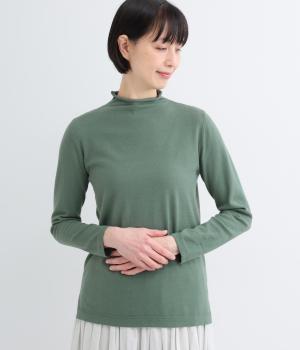 ふわふわ ボトルネックセーター(グリーン-F)
