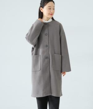 圧縮ポンチ　ノーカラーコート(グレー-F)