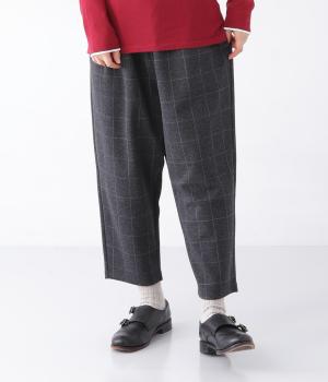 ダブルジャカードコクーンパンツ(ウインドペンチャコール-F)