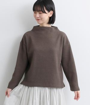 ボトルネックプルオーバー(ブラウン-F)