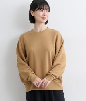 ガーゼ裏毛サイドタックドルマントレーナー(ベージュ-F)