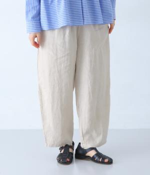 リネンウエストゴムバルーンパンツ