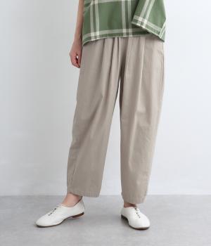 ソフトコットン　ボリュームバルーンパンツ(ライトベージュ-M)