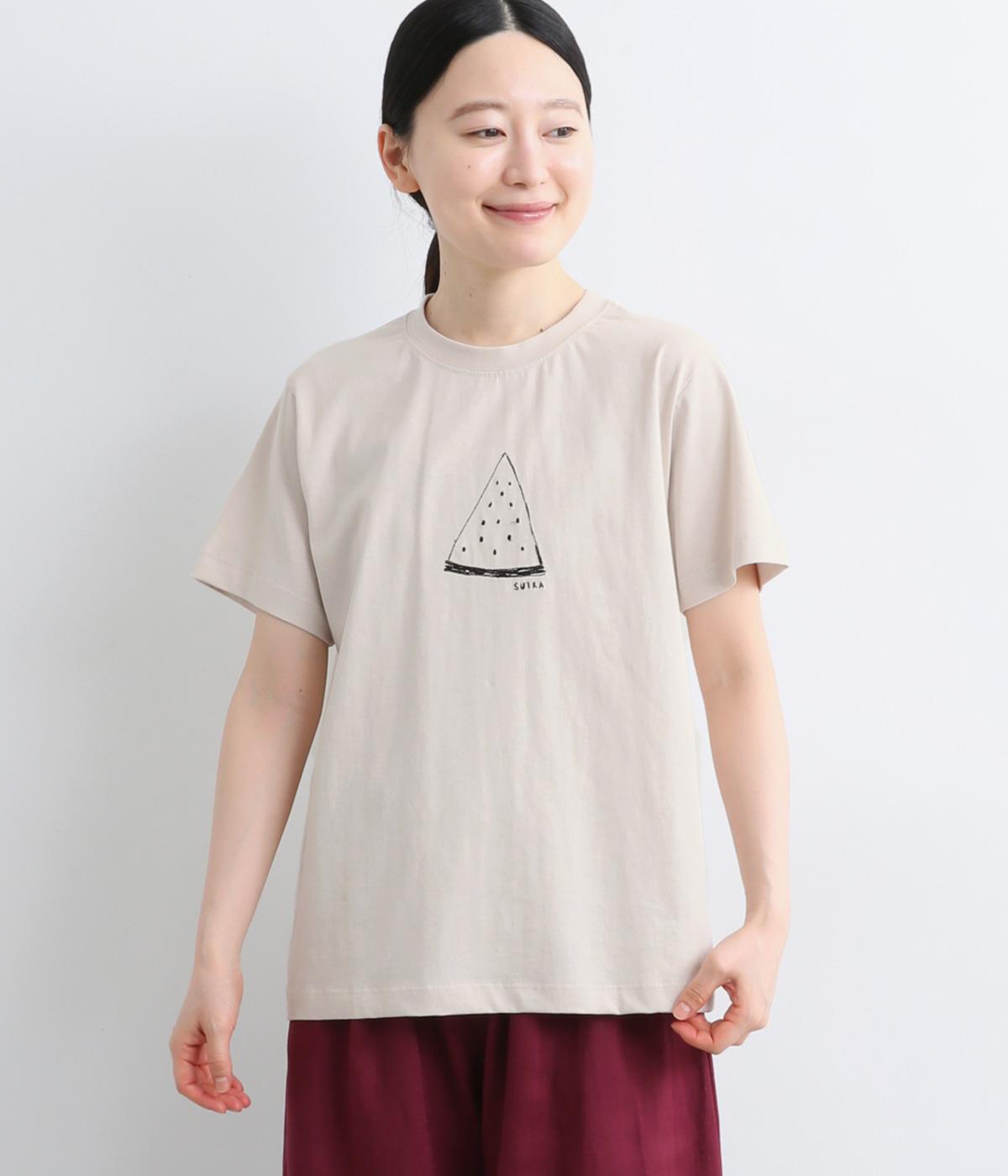 ラフィ天竺 フルーツ柄刺しゅうTシャツ｜kermu（ケルム）の商品詳細