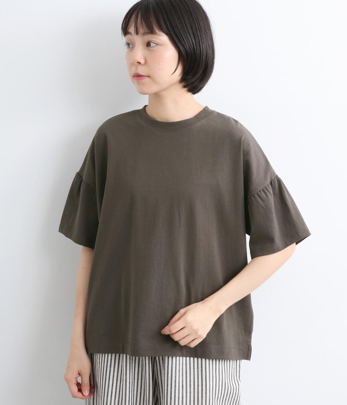 ラフィ天竺 ギャザースリーブTシャツ｜kermu（ケルム）の商品詳細