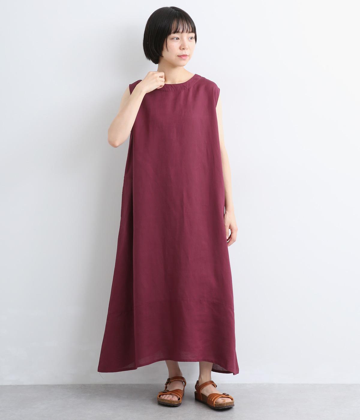 セルロースリネン ノースリーブワンピース｜Crea delice（クレアデリス