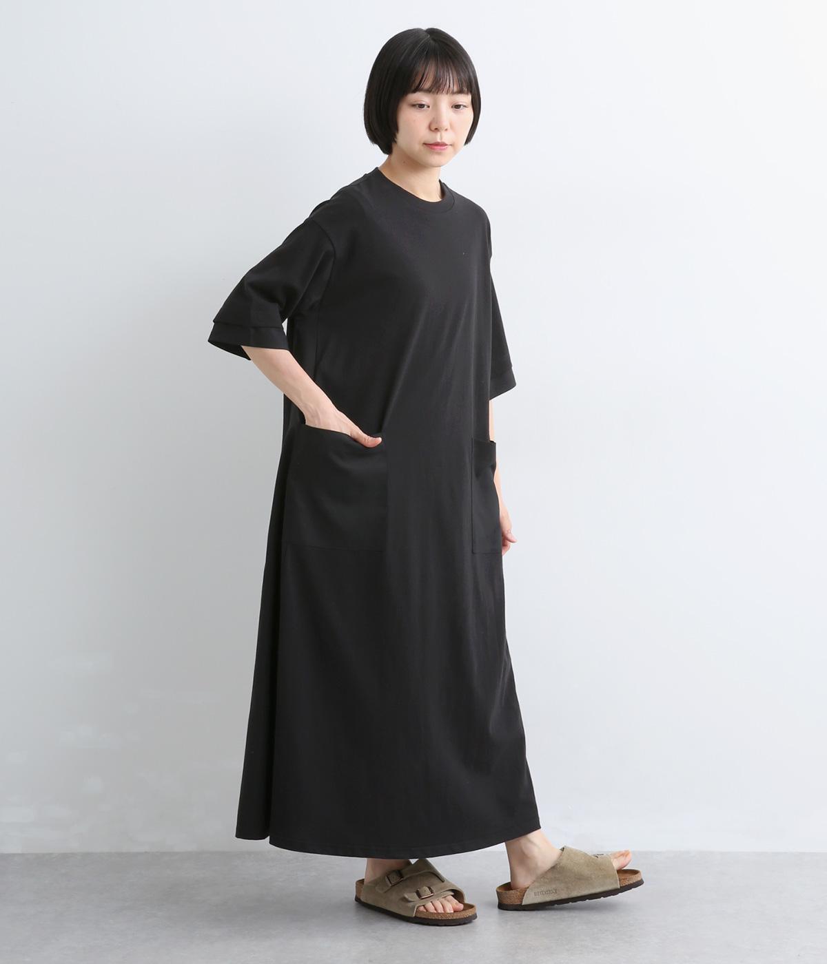 接触冷感天竺 異素材切替ワンピース｜kermu（ケルム）の商品詳細