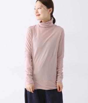 ラフィーガーゼタートルネックプルオーバー(ピンク-ONESIZE)