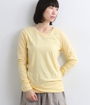 ラフィーガーゼクルーネックTシャツ(イエロー-ONESIZE)